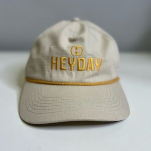Heyday Tan Cap with Black and Yellow Logo